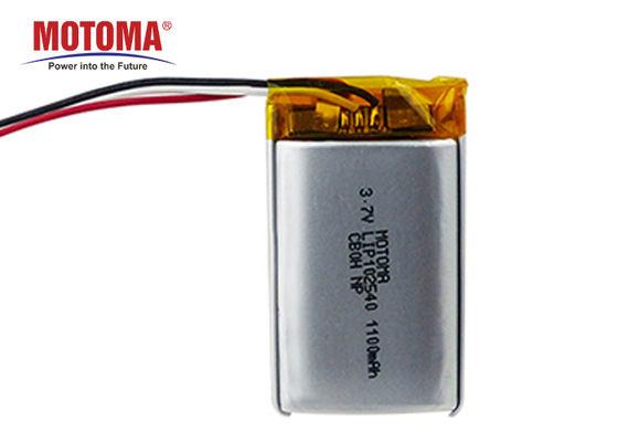 Батарея 1100mah 3.7V 10*25*40mm отслежывателя GPS плотности высокой энергии