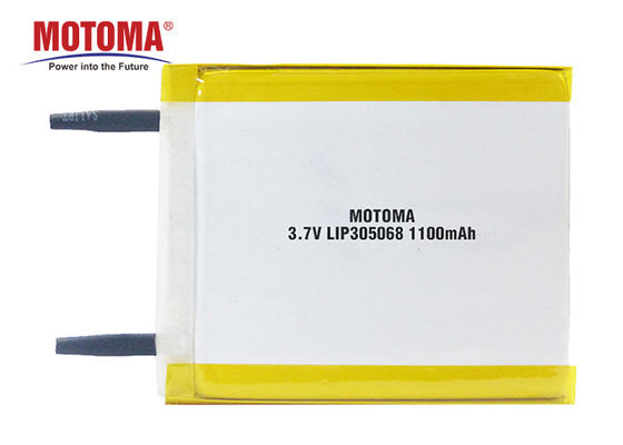 батареи батареи 3.0*50*68mm Motoma полимера лития 3.7V 1100mAh Rechargable для приборов IOT